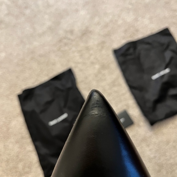 Saint Laurent Opyum YSL Logo pointed toe high heel booties - Picture 9 of 10